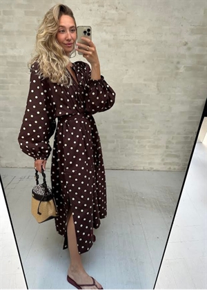 Lara kjole Brown Dot Sissel Edelbo 